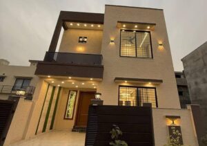 5 Marla luxury house for sale in Bahria Town Rawalpindi Phase 8 front elevation