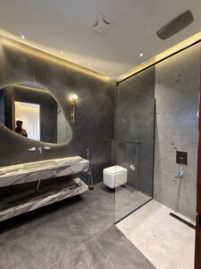 modern bathroom in 10 Marla house Bahria Town Phase 8 Rawalpindi