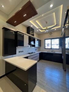 modern kitchen in 10 Marla house for sale Bahria Town Rawalpindi