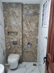 modern bathroom in 10 Marla house Bahria Town Phase 8