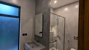 modern bathroom in 12.5 Marla designer house Bahria Town Rawalpindi