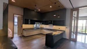 modern dining area in 1 Kanal luxury house Bahria Town Phase 8